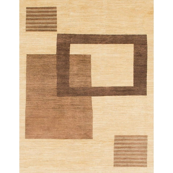 Ahgly Company Machine Washable Indoor Rectangle Abstract Orange Area Rugs, 2' x 5'