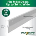 thumbnail image 4 of Duckbrand, 1.63 Inches X 36 Inches White Aluminum Standard Door Bottom Seal, Attaches Securly, Blocks Drafts, 4 of 16