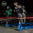thumbnail image 5 of Neon Flash Kids Scooter with LED Lights Blue Light Up Deck & Wheels, 5 of 6