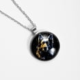 thumbnail image 4 of Shepherd Dog Glass Circular Pendant Necklace - Stylish Women's Jewelry, 4 of 5