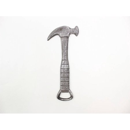 Hammer Bottle Opener - Rustic Silver Cast Iron Hammer Bottle Opener 7