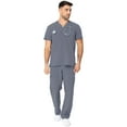 thumbnail image 5 of Urbane Performance One-Pocket Tuckable Scrub Top for Men: Modern Tailored Fit, V-Neck Medical Scrub Top 9154, 5 of 7