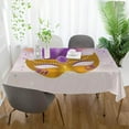 thumbnail image 6 of Coolnut Mardi Gras Tablecloth, Waterproof Washable Polyester Square Table Cover, Durable Tablecloth for Kitchen Dining Table Party Decor, 60"X 120", 6 of 7