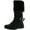 Black C01, variant on Diamond New Girls Slouch Comf Tall Midcalf Suede Winter Boots Shoes