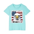 thumbnail image 5 of Blue Tops for Children Boy Girl Summer Fall Short Sleeve Independence Day Flag Graphic Lounge Kawaii Top T Shirt Blouse Kid 2026 Clothes Trendy Country Concert Y2K 3 Years, 5 of 6