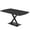 Asian Night w/Matte Black Base no Electric, variant on 6X3 Arc Rectangle Conference Table With X Base Data And Electric