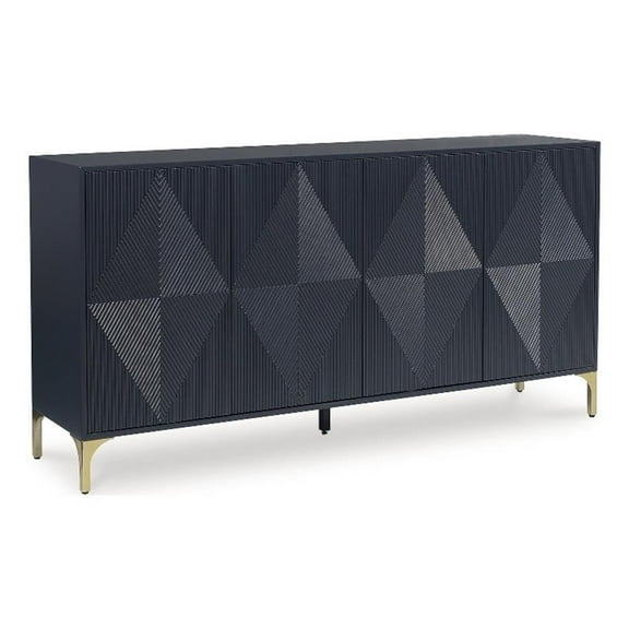 Signature Design by Ashley Loirwick Dark Blue Accent Cabinet