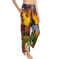 thumbnail image 2 of Bingfone Pajamas For Women,Fall Village Scenery Pajama Pants With Pockets-Small, 2 of 9