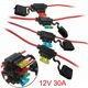 thumbnail image 1 of 5 Set Inline Standard Blade Fuse Holder Splash Proof DC 12V 30A 14AWG Fuses Holders With Cable, 1 of 5