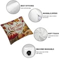 thumbnail image 4 of SHANXI Wreath Throw Pillow Covers Quotes Thanksgiving Fall 18x18in, 4 of 5