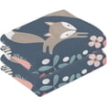 thumbnail image 2 of Dreamtimes Cartoon Foxes Hand Towels 2 PCS, Cotton Bath Towel for Drying Face Hands Body Decorative Water Absorbent Lightweight Towels for Bathroom Ktichen Travel Gym,16"x28", 2 of 7