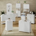 thumbnail image 5 of RiverRidge Ellsworth 2-Door Bathroom Linen Storage Cabinet and Laundry Shelf - White, 5 of 10