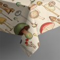 thumbnail image 4 of Colorful Mushroom Assortment Beige Pattern Rectangle Tablecloth 60"x120",Waterproof Polyester Rectangle Table Cloth, Wipeable Spillproof Polyester Tablecloth for Dining, Camping, Indoor and Outdoor, 4 of 6