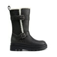 thumbnail image 3 of DREAM PAIRS Women's Flat Low Heel Mid-Calf Boots Round Toe Side Zip for Casual, Everyday, 3 of 6