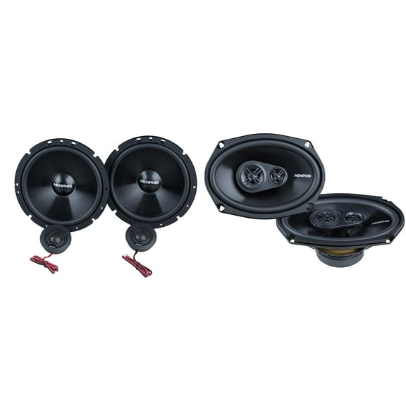 Memphis Audio SRX60CV 6.5" Component Pair Speakers & SRX693V Street Reference Series 6x9" 3-Way Coaxial Pair Speakers