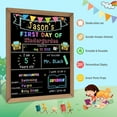 thumbnail image 2 of MOQIN First Day and Last Day of School Chalkboard Sign, Reusable Wooden 1st Day of Preschool/Kindergarten Photo Props,10 x 12 Inch Back to School Decorations, 2 of 6