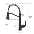 thumbnail image 2 of Pull-Down Sprayer Kitchen Faucet Dark Black Brozen, 2 of 7