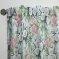 thumbnail image 3 of Designart 'Flowers With Green Leaves XII' Floral Curtain Panel, 3 of 5
