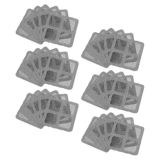 Disposable Hair Catcher For Bathroom Tub Hair Catcher Stickers Kitchen Use Grey Color Drain Protection 60Pack