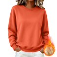 thumbnail image 4 of Goodw7 Soft Cozy Sweatshirt Women, Crewneck Fleece Pullover with Thick Warm Fabric, Winter Clothes for Cold Weather, Relaxed Fall Outfit for Travel, 4 of 5