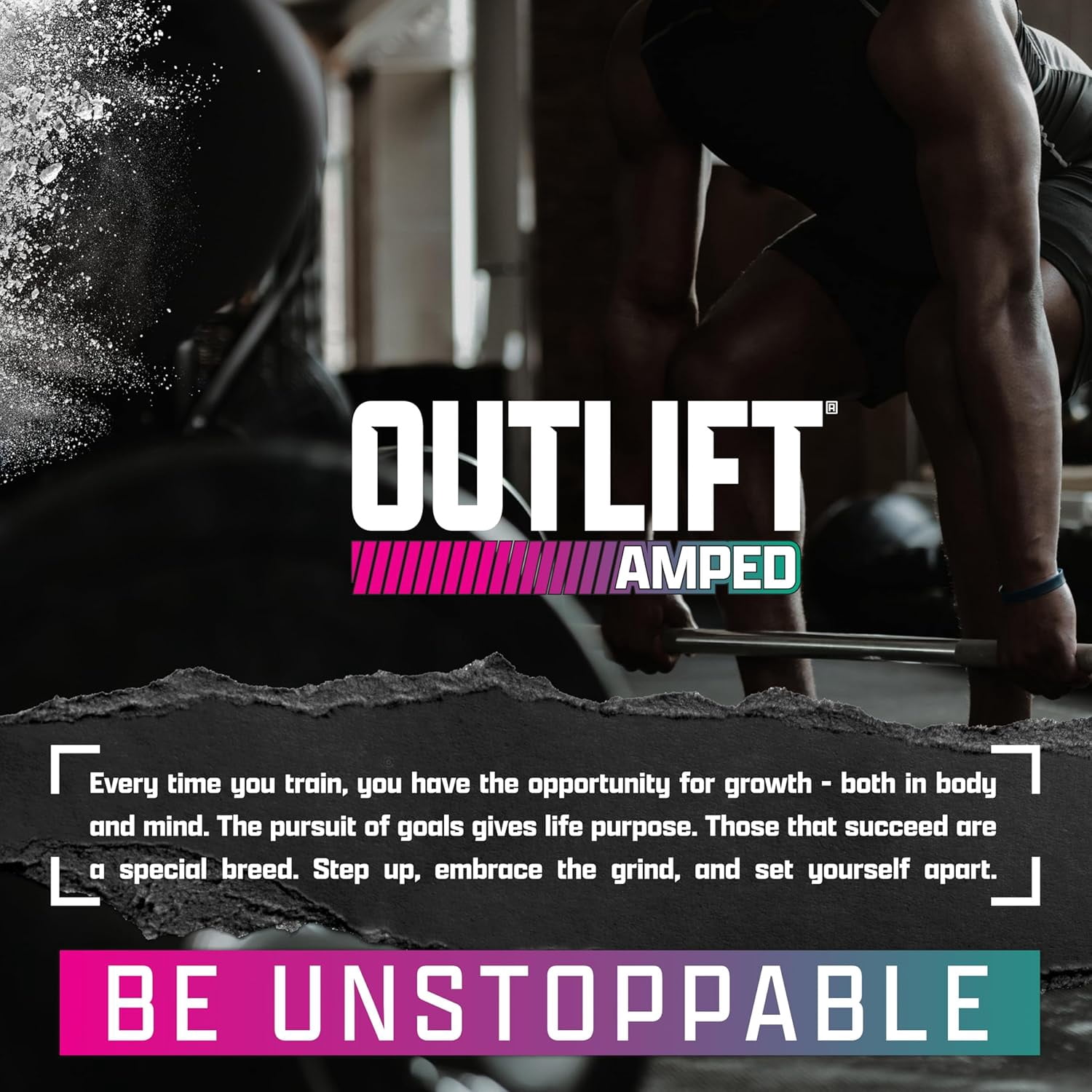Nutrex Research OUTLIFT Amped Strawberry Watermelon High Stim Pre Workout Powder 22 Servings