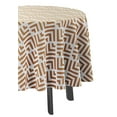 thumbnail image 3 of Vargottam Nappe d'Intérieur/extérieur Ronde 58 Pouces Nappe Ronde Imperméable Lingettes pour Patios, Housses de Table Printemps/été pour Cour Arrière Diffusables/barbecues/pique-Nique - Brun, 3 of 8