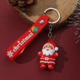 thumbnail image 4 of LLavero de Papá Noel de dibujos animados de Navidad, llavero de muñeca de goma suave, bolsa colgante pequeña, llavero de regalo para llaves de coche, 4 of 4