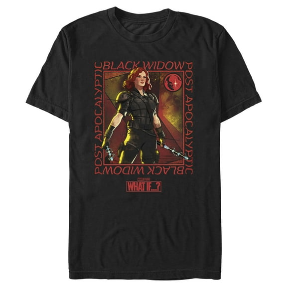 Men's Marvel What if…? Black Widow  Graphic Tee Black 3X Large