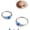 Silver-Blue Opal, variant on Opal Nose Rings Hoops - 316L Surgical Steel Septum Ring for Women Conch Piercing Jewelry Daith Helix 2Pcs 16G 18G