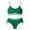 Green, variant on lnmuld Girls Swimsuit Stylish Girls 2 Piece Bikini Set Comfortable Swimwear for Young Ladies Color:Green,Size:7-8 Years
