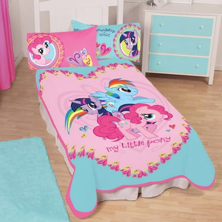 My Little Pony 62" x 90" Twin Plush Blanket - Walmart.com