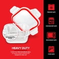 thumbnail image 4 of Glass Portion Control Bariatric Containers (3 Pack), 1 Cup Food Containers with Two 4 oz Compartments, 4oz Food Storage Containers for meal prep, Microwave Safe Glass Portion Containers with Lids, 4 of 8