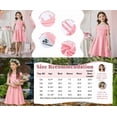 thumbnail image 6 of Oudiya Girls Off Shoulder Dresses Fold Pleated Party Elegant A-Line Formal Dresses with Pocket, 6-14Y, 6 of 6