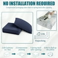 thumbnail image 5 of Kimunuk Outdoor Deep Seat Cushion Set, 24" x 24" x 6.5" Patio Furniture Chair Cushions Replacement for Sofa Couch, Navy, 5 of 6