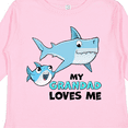 thumbnail image 4 of Inktastic My Grandad Loves Me with Cute Sharks Boys or Girls Long Sleeve Toddler T-Shirt, 4 of 5