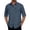 Blue, variant on Mens UPF 50+ Button Down Shirt Long Sleeve Sun Protection Quick Dry Roll Up Cuff Fishing Hiking Shirt