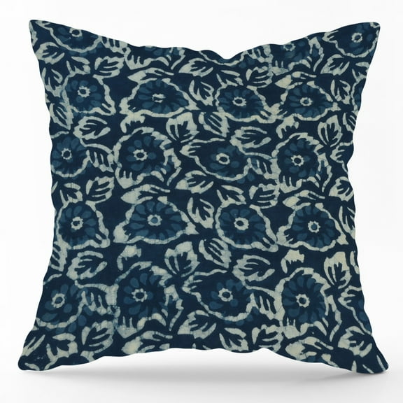 The Cozy Creations Throw Pillow Covers 18" x 18" Set of 2 Indigo Bliue Decorative Pillowcases Soft Cushion Covers for Sofa Car Home Décor