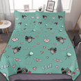 thumbnail image 1 of HAHDAXIA Raccoon Wallpaper Bedding Solid Comforter Set for All Seasons,3 Pieces(1 Comforter+2 Pillowcases),Soft Microfiber Bedding Set Queen(90"x90"), 1 of 7