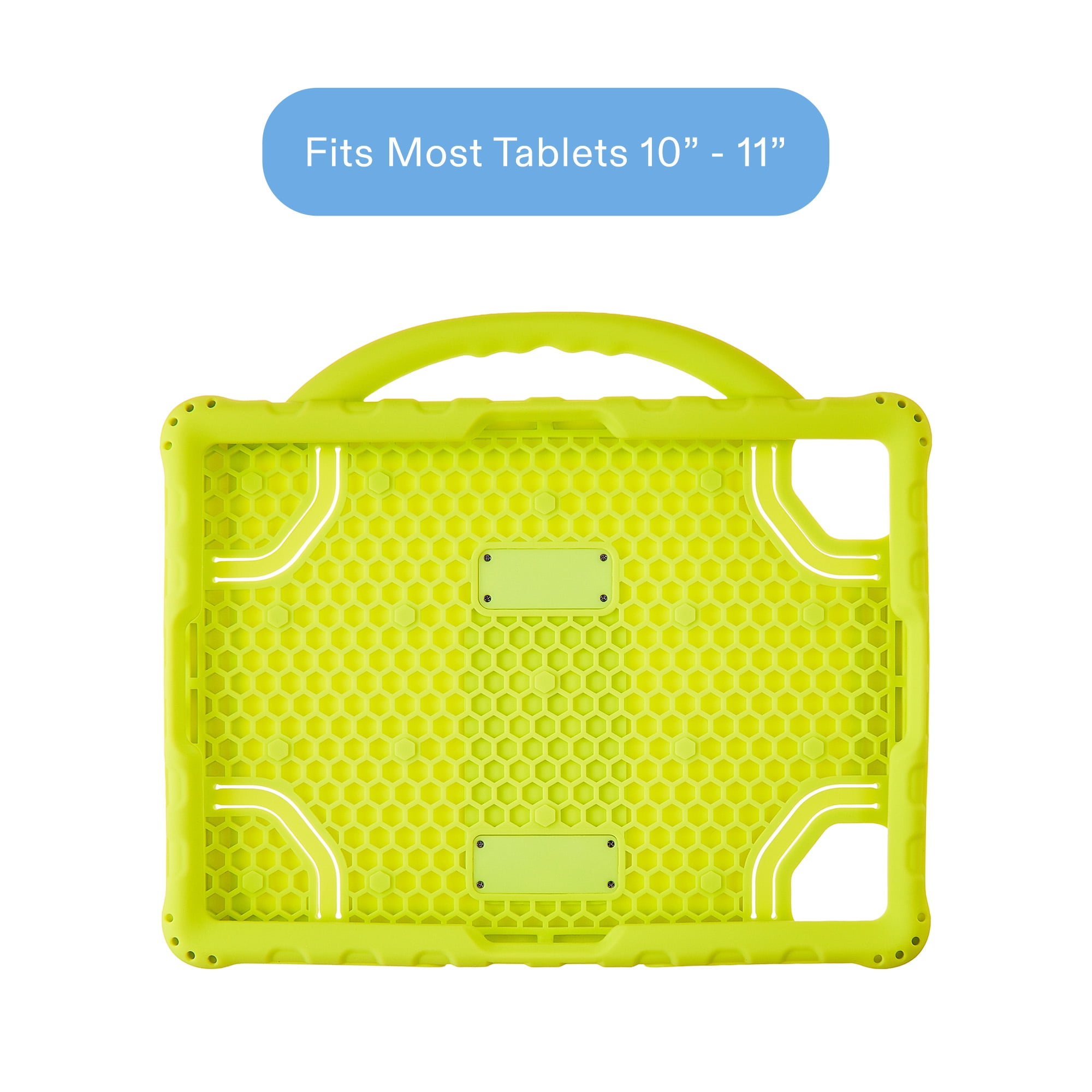 onn Universal Protective Silicone Tablet Case for 10 to 11 Inch Tablets, Chartreuse