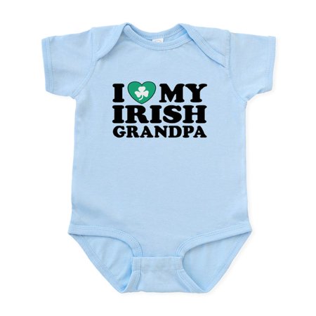 

CafePress - I Love My Irish Grandpa Infant Bodysuit - Baby Light Bodysuit Size Newborn - 24 Months