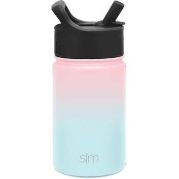 Simple Modern 16oz Vacuum Insulated Stainless Steel Summit Water Bottle with Straw Lid - 16 fluid ounces bottle tumblers - Sweet Taffy