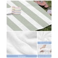 thumbnail image 6 of Sage Green Stripe Beach Towels Oversized Super Absorbent, Modern Simple Geometric White Striped Lightweight Bath Towel Quick Dry Sets For Bathroom/Pool/Rv Camping/Beach Play/Gym Room/Picnic 35"x70", 6 of 8