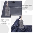 thumbnail image 2 of 2pcs Moai Keychain Hanging Keyring Ornament Moai Figurine Keyring Bag Backpack Pendants, 2 of 8