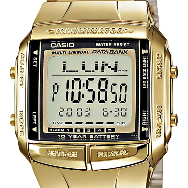 DB360G-1D Gold & Black Digital Watch - Gold / One Size - Walmart.com