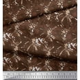 thumbnail image 3 of Soimoi Brown Cotton Duck Fabric Batik Tie-Dye Printed Craft Fabric by the Yard 44 Inch Wide, 3 of 3