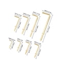 thumbnail image 2 of ETHZZLE 1Set Self Tapping L Shaped Screw Hooks Durable Iron Hooks for Home Accessory, 2 of 8
