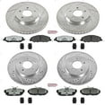 thumbnail image 3 of PowerStop Front and Rear Z26 Street Warrior Carbon-Fiber Ceramic Brake Pad and Drilled and Slotted Rotor Kit Fits: FORD Select Models K5450-26, 3 of 9