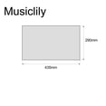 thumbnail image 2 of Musiclily Pro 435x290mm Blank Electric Guitar Bass Pickguard Material Scratch Plate Sheet, 3Ply Mint Ivory, 2 of 3