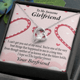 thumbnail image 2 of To My Girlfriend Girlfriend We'll Be Together Forever Forever Necklace w Message Card, 2 of 7