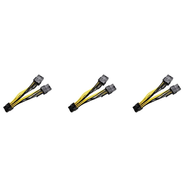 3X 8Pin to Dual 8Pin(6+2) Power Cable GPU Power Cable for K80 M40 M60 P40 P100